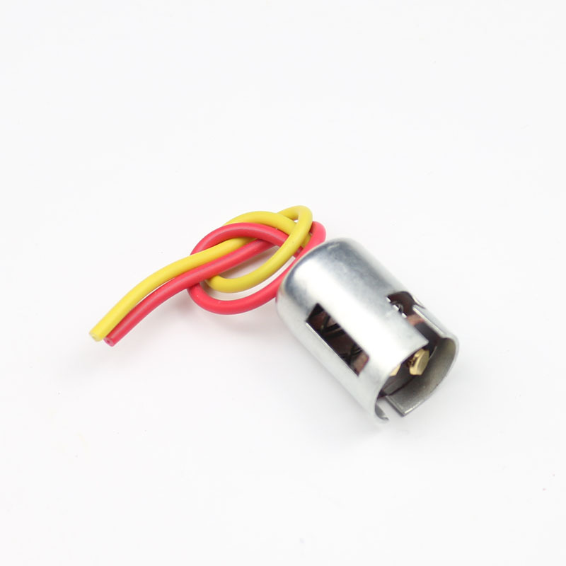 Motorcycle single contact double contact light bulb socket harness single corner double corner seat light base connector Item Picture