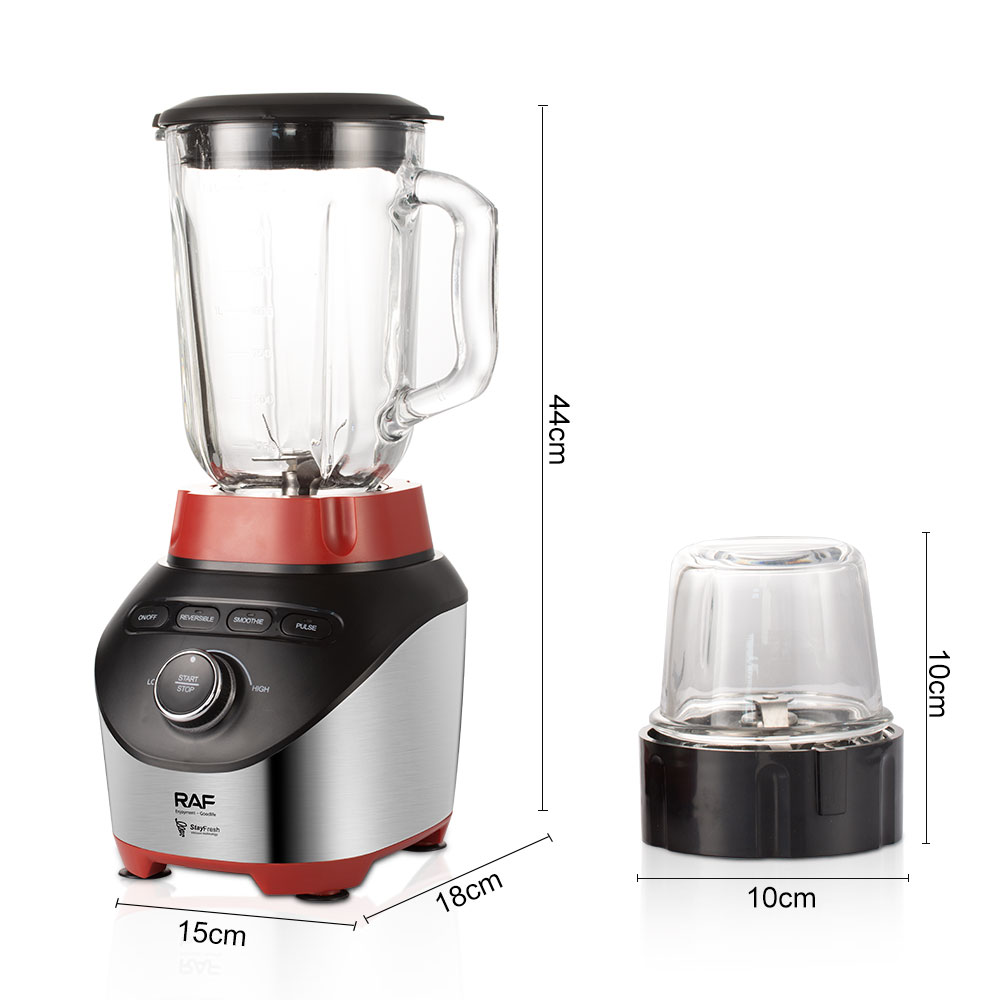 RAF European food machine 1.8L wall breaking machine two-in-one fruit and vegetable juicer Household multi-functional glass juicer Item Picture