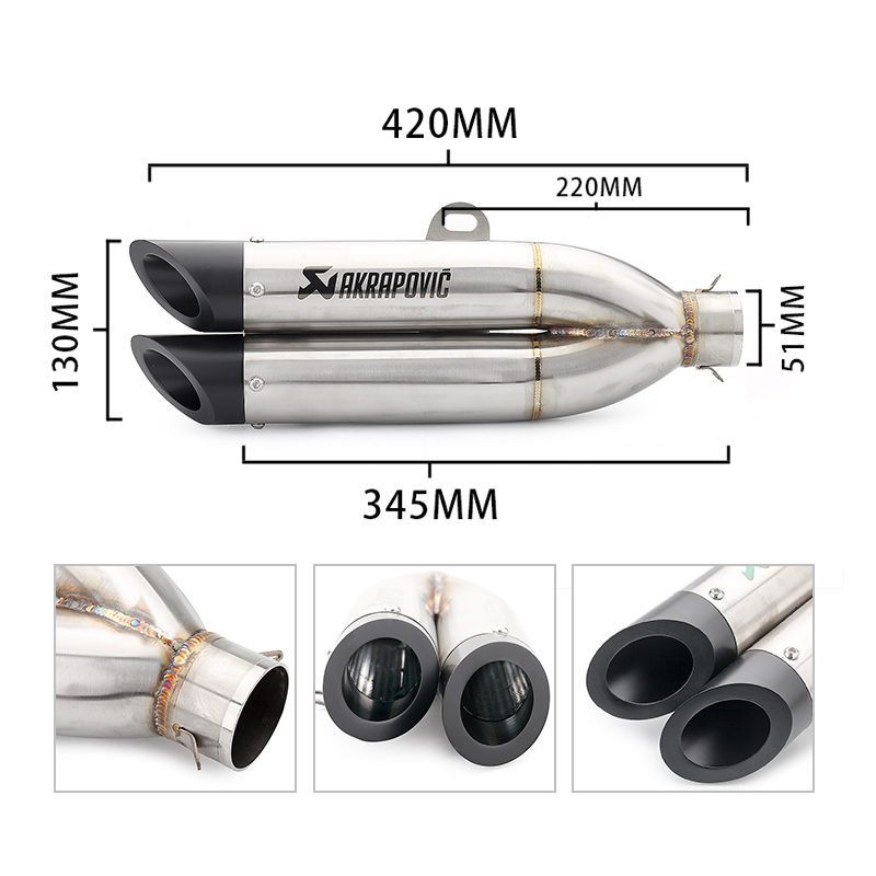 Motorcycle sports car Blast Street Scorpion exhaust K11 Little Ninja GSX250NK Benali 300 muffler details Picture