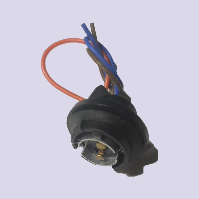 Manufacturers direct sales motorcycle car LED socket wire connector light bulb socket harness single corner double corner lamp holder Specification drawing