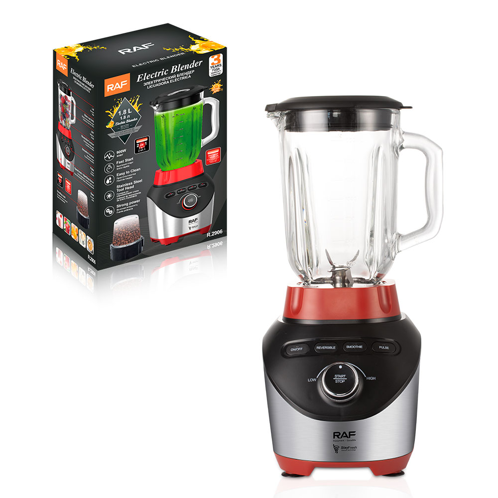 RAF European food machine 1.8L wall breaking machine two-in-one fruit and vegetable juicer Household multi-functional glass juicer details Picture