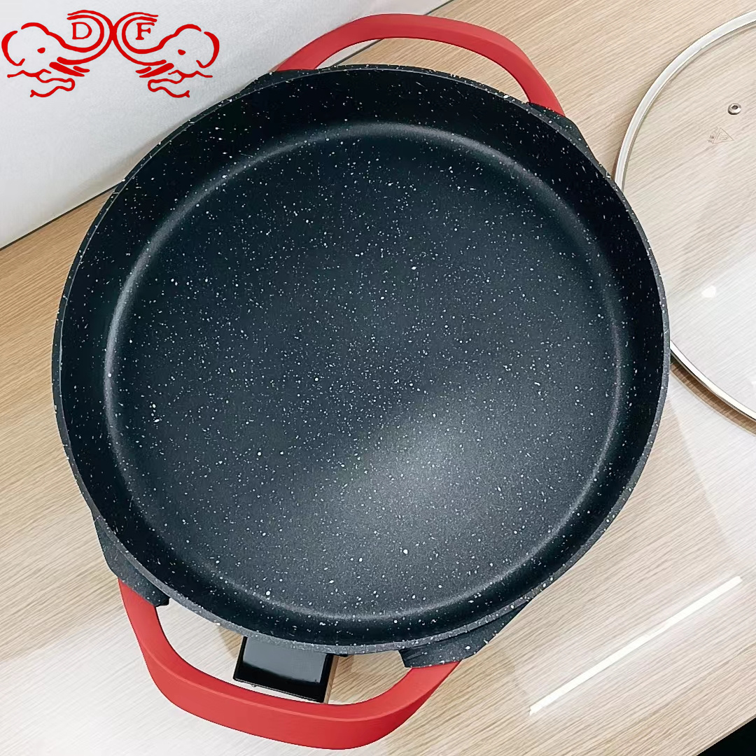 DF68903 Korean-style multi-functional electric hot pot, electric stir-frying pot, rice stir-frying pot, integrated pot, electric cooking pot, large capacity DF TRADINGHOUSE Specification image