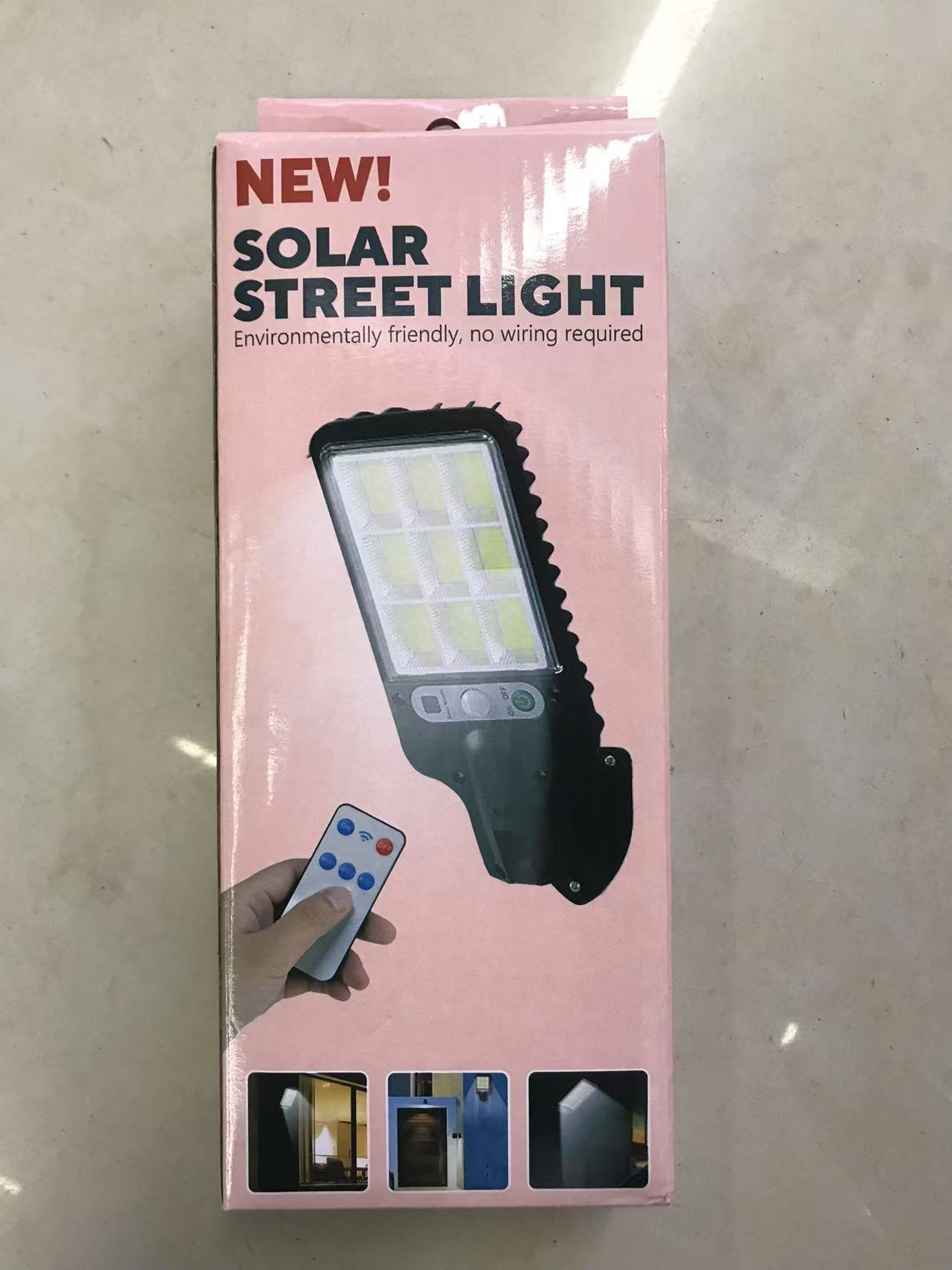 跨境户外太阳能路灯新款人体感应庭院防水花园灯灯带遥控LED壁灯