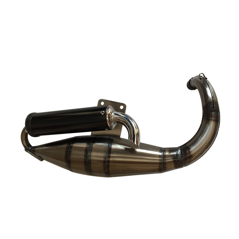 This exhaust pipe is specifically designed for Honda DIO50, Yamaha JOG50 and Honda ZX50 vehicles Application Scenario