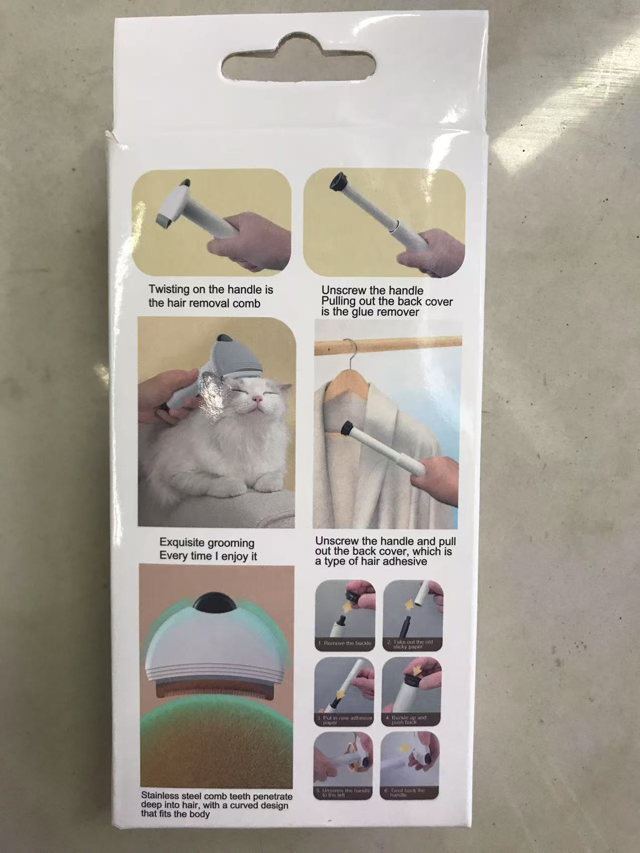 Pet comb, knot comb knife, a special tool for combing cat and dog fur, essential for removing floating fur Application Scenario