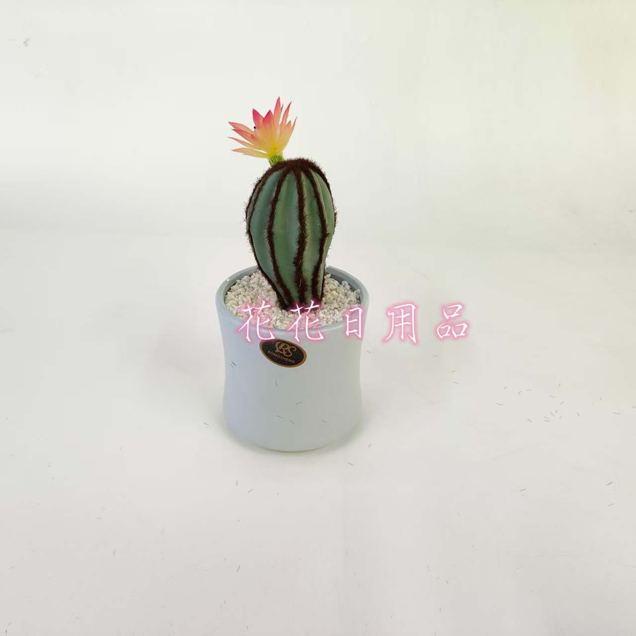 Artificial flower fake flower bonsai ceramic basin cactus decoration pieces Specification drawing