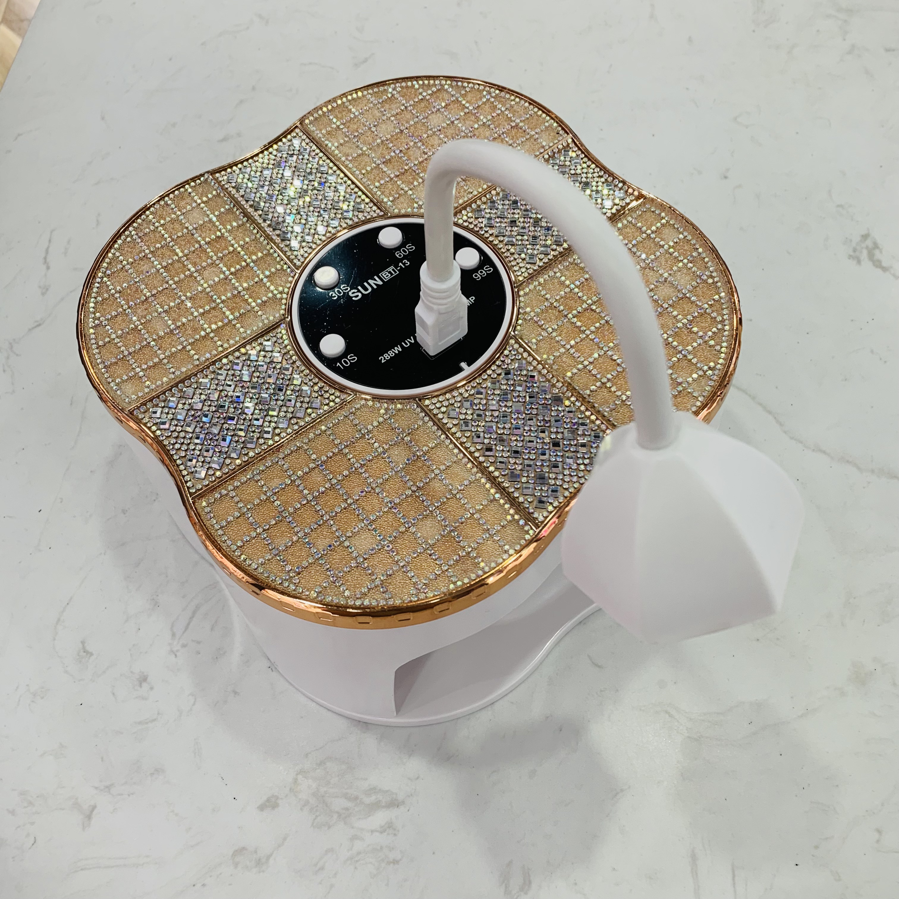 The new 288W high-power nail art lamp and diamond-sticking two-in-one light therapy machine with intelligent sensing nail application sheet desk lamp full figure