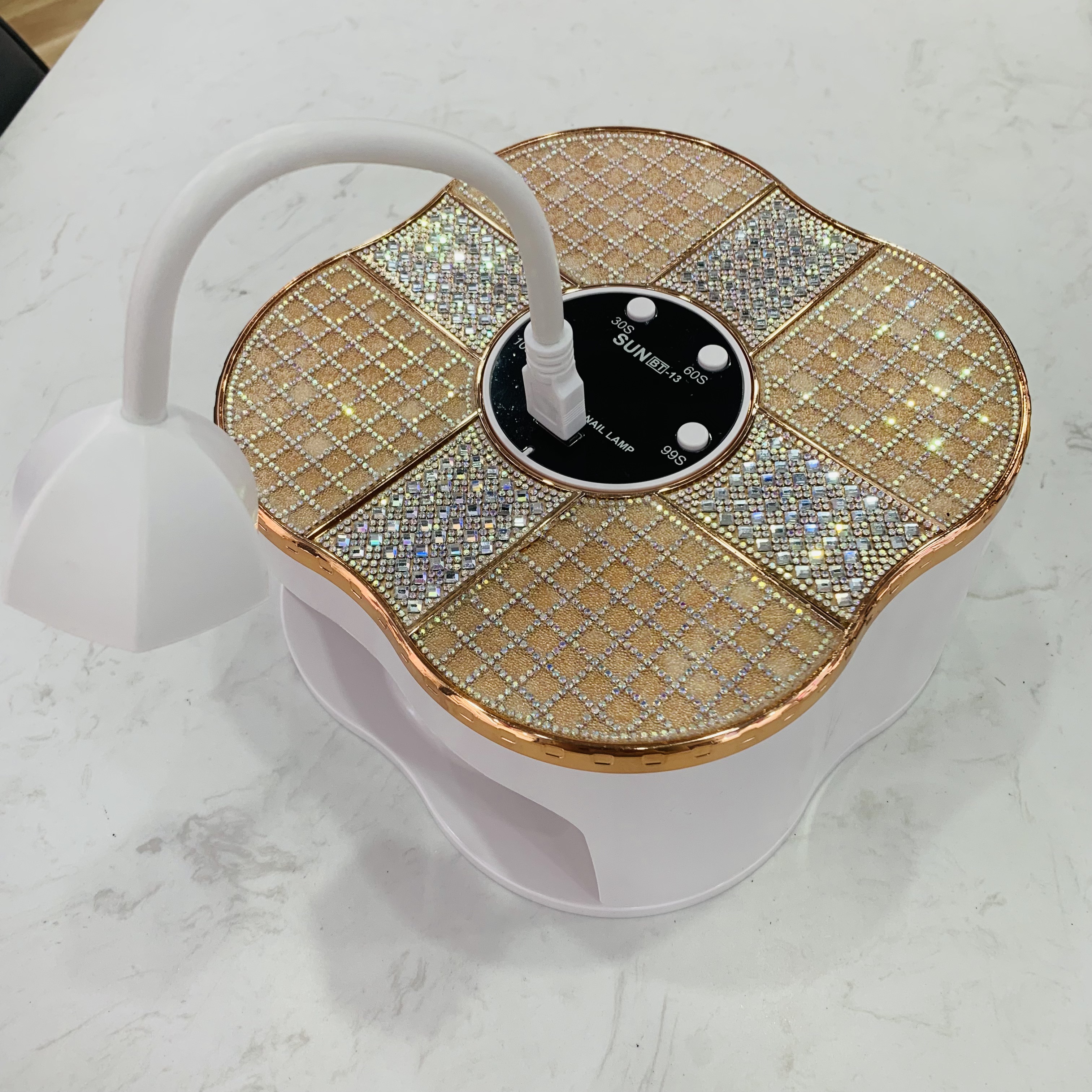 The new 288W high-power nail art lamp and diamond-sticking two-in-one light therapy machine with intelligent sensing nail application sheet desk lamp details Picture