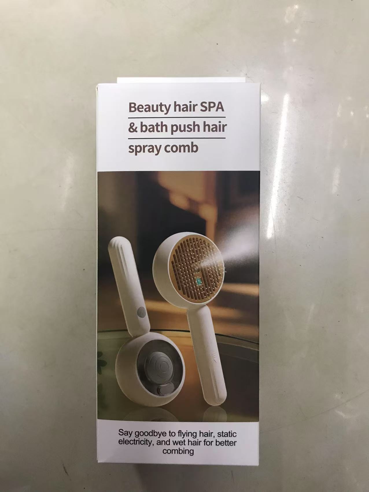 Pet spray massage comb, one-click hair removal comb for cats and dogs, cat comb, cat hair comb, purple light illumination, cat and dog comb