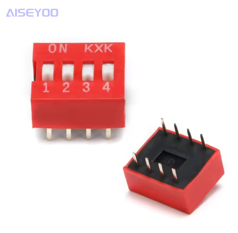 Toggle switch 1P 2 3 4 5 6 8 9 10 position 2.54mm foot distance dials red blue Specification image