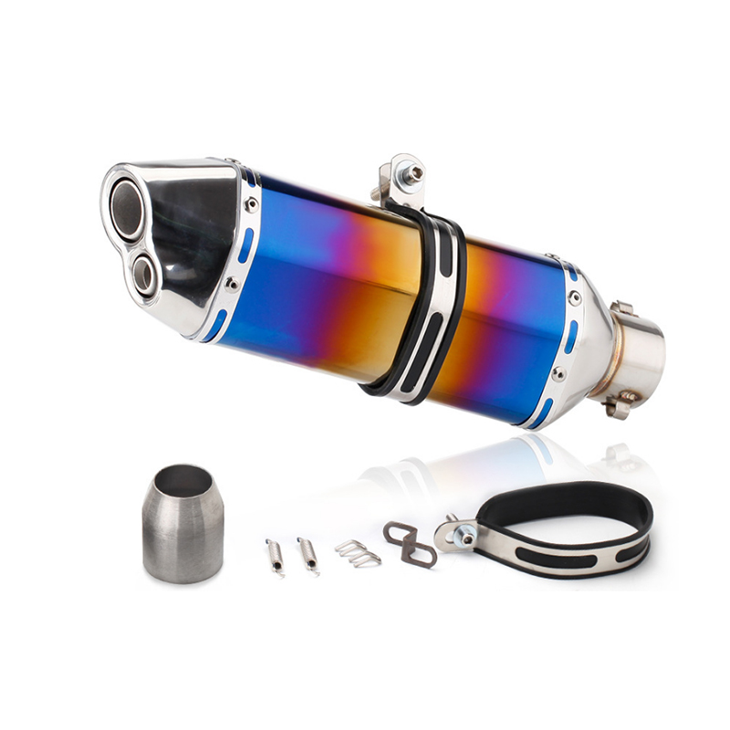 The general motorcycle exhaust pipe muffler, tail tube and tail throat are both hexagonal and shaped like Scorpions, fully heat-resistant and suitable for most vehicle models Application Scenario