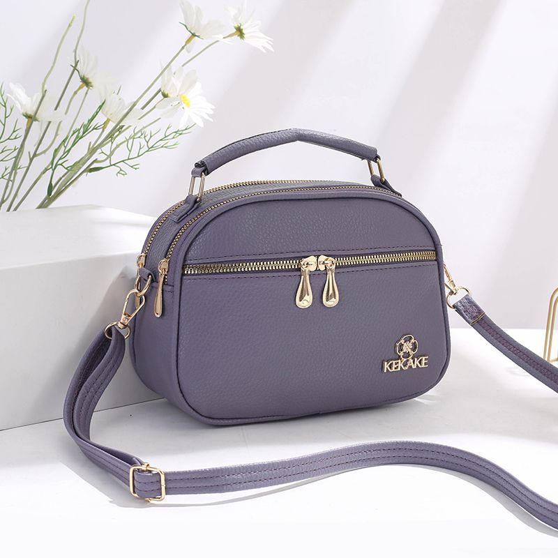 真皮女包实物图