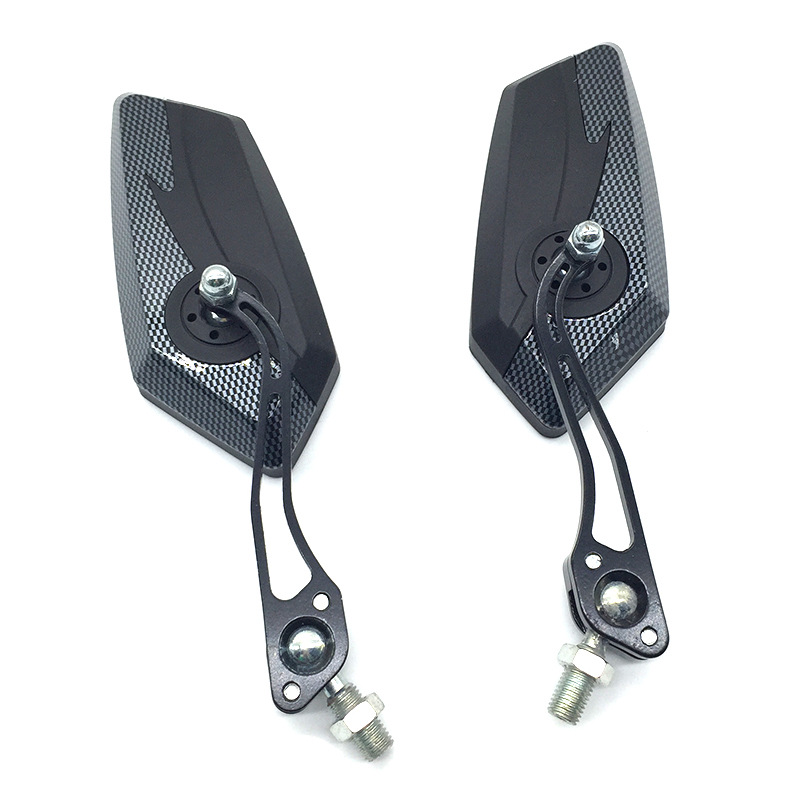 Motorcycle universal mirror, aluminum alloy rod rearview mirror, 10mm, 8mm, universal electric vehicle rearview mirror, auxiliary mirror Application Scenario