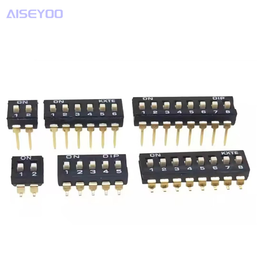 The dip switch moves the flat dip patch/plug at the 1/2P/3/4P/5P/6P/8P positions with a 2.54mm gold-plated pin Application Scenario