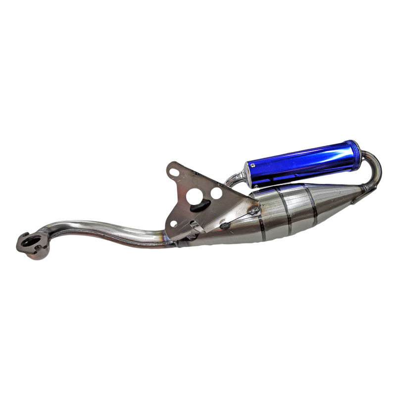 This exhaust pipe is specifically designed for Honda DIO50, Yamaha JOG50 and Honda ZX50 vehicles Item Picture