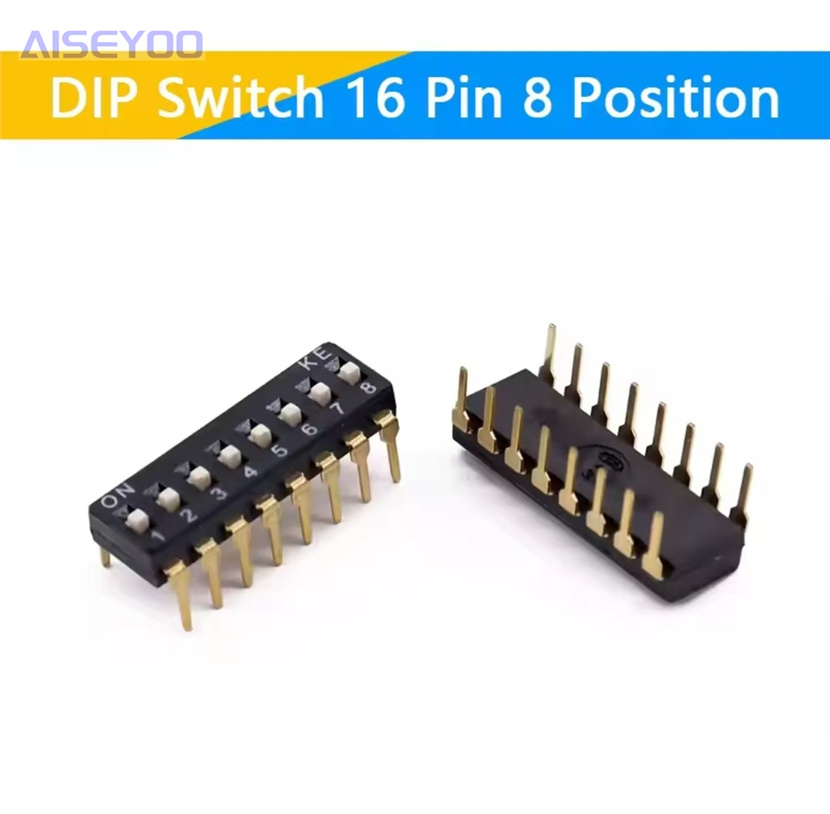 The dip switch moves the flat dip patch/plug at the 1/2P/3/4P/5P/6P/8P positions with a 2.54mm gold-plated pin pic 11
