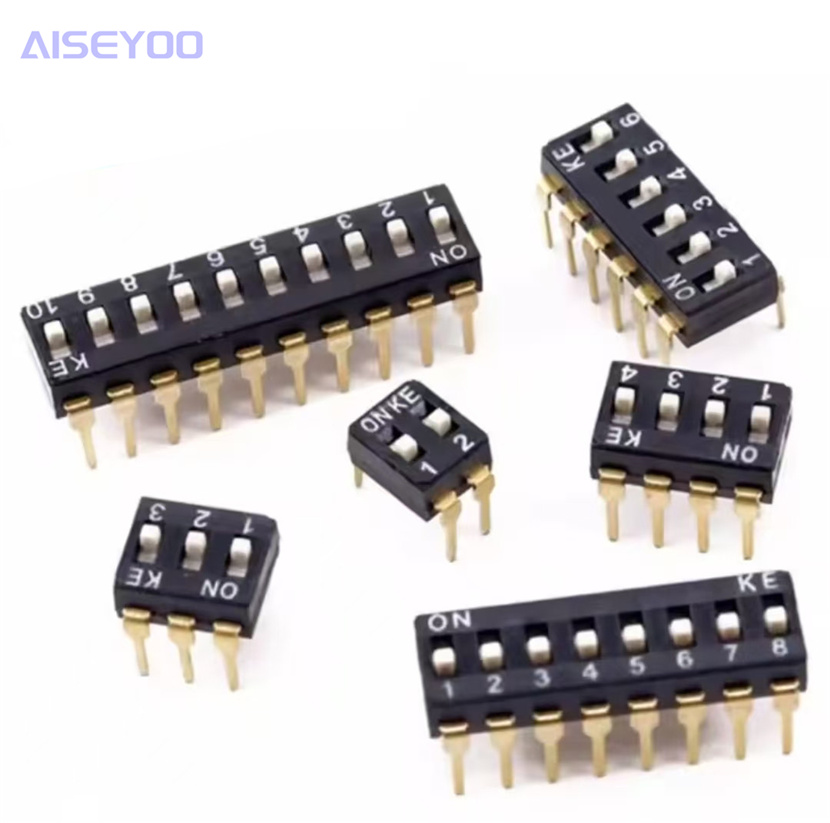 The dip switch moves the flat dip patch/plug at the 1/2P/3/4P/5P/6P/8P positions with a 2.54mm gold-plated pin details Picture