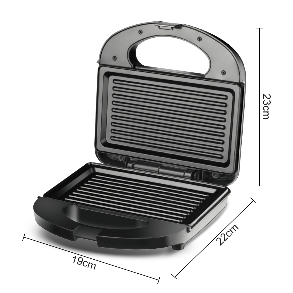 RAF European standard cross-border household double-sided breakfast machine, waffle machine, striped pancake machine, sandwich machine, multi-functional for home use Specification drawing