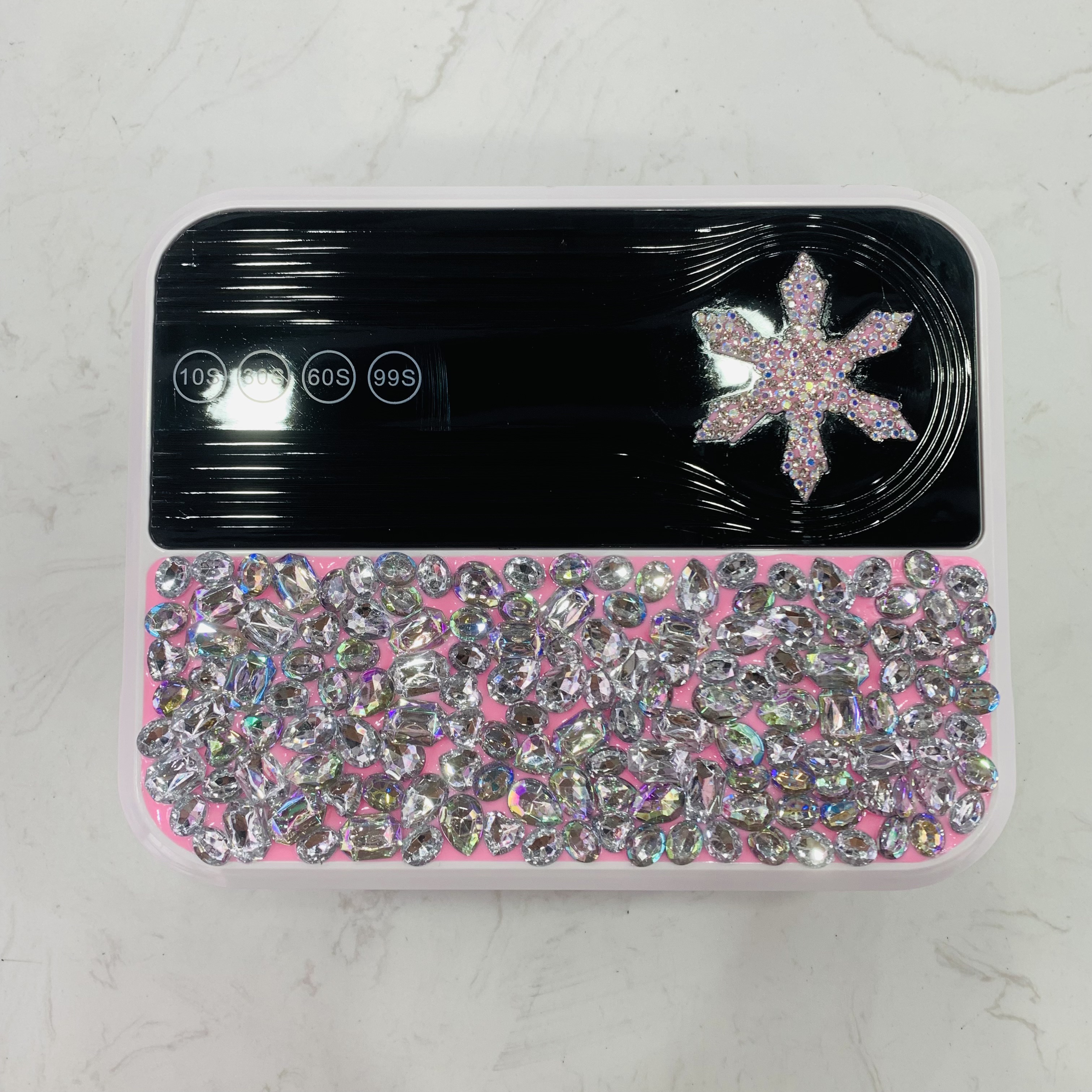 The new 288W high-power nail lamp, a two-in-one nail baking lamp with a diamond-attaching design, features an intelligent sensor with 45 beads details Picture