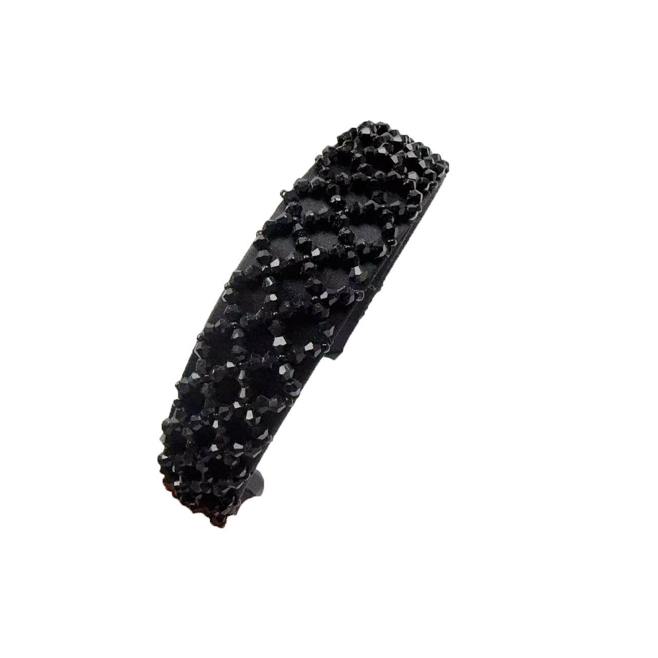 A new crystal-shaped headband with a fashionable European and American style, featuring a cross-shaped headband and anti-slip hair-pressing accessories Item Picture