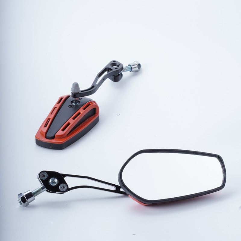 Universal rearview mirror for motorcycles and electric bikes, reflective mirror, wide field of view, reversing, electric bike pedal, rearview mirror, mini version details Picture