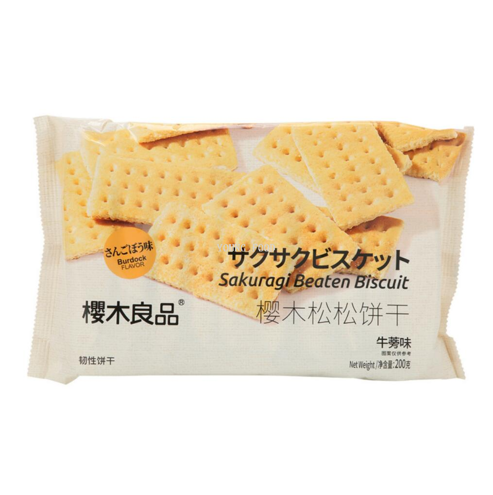包邮！樱木松松脆饼干牛蒡味200g 活力早晨GONGOLI休闲零食食品详情2