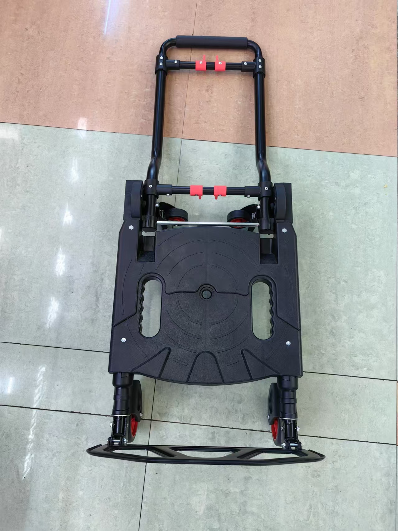 家用静音折叠平板车便携小手推车手拉车搬运车拉货推货拖车多功能产品图