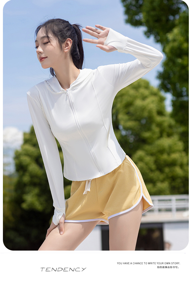 Tight-fitting sun-protective clothing for women, summer gauze slimming, ice silk coolness, UV protection slimming cardigan stand-up collar sun-protective clothing for women pic 13