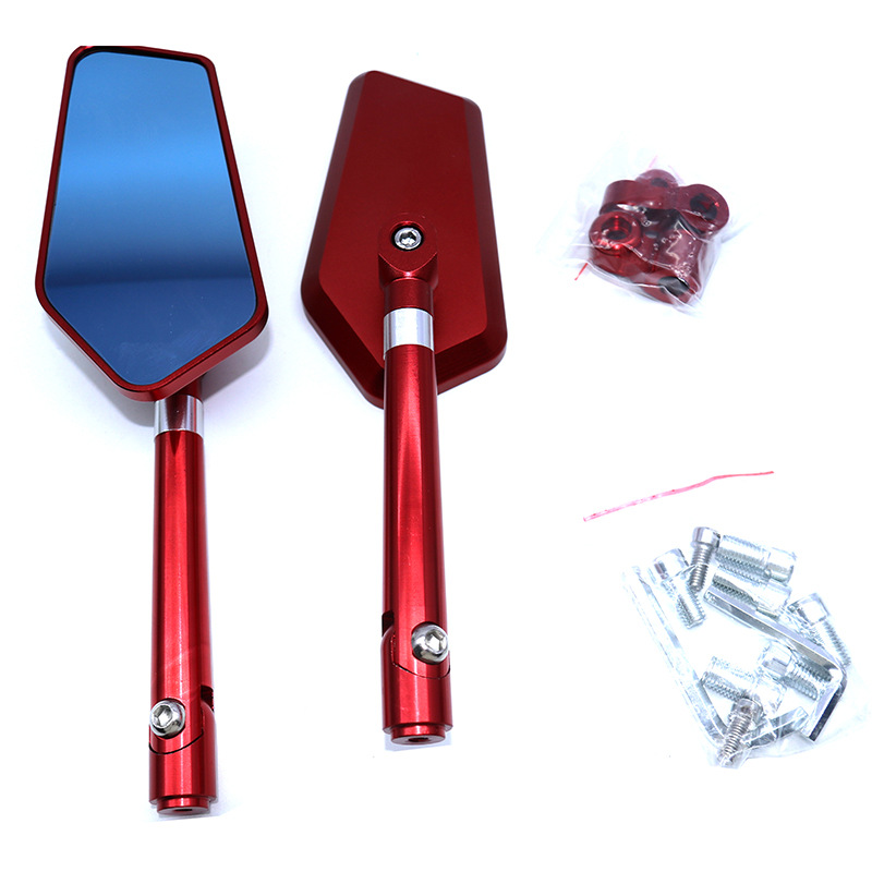 Universal rearview mirrors for motorcycles, fully CNC personalized pentagonal mirrors, universal rearview mirrors for electric vehicles and scooters Specification image