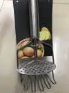 Stainless steel mashed potato crusher, double-layer potato press, creative stainless steel mashed potato press wonder, kitchen small tool Item Picture