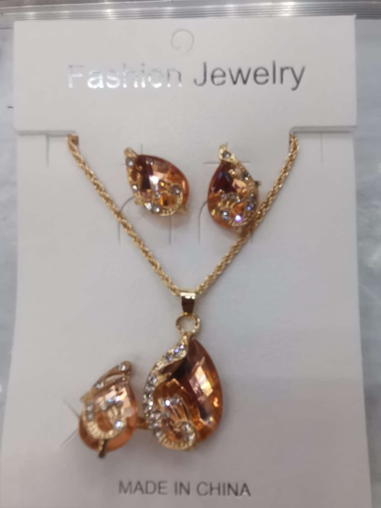 巴洛克珍珠水晶锆石套链 首饰套装饰品项链套装 精致套链项链 闪耀锆石套链 时尚潮流首饰套装饰品项链套装套链项链细节图