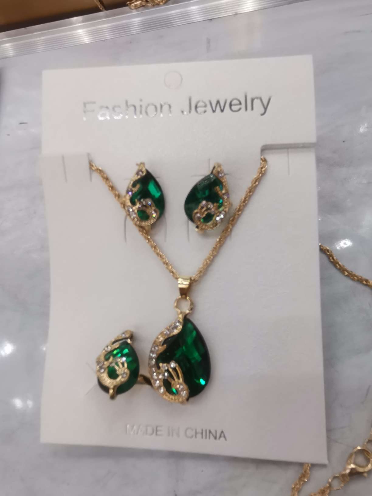 巴洛克珍珠水晶锆石套链 首饰套装饰品项链套装 精致套链项链 闪耀锆石套链 时尚潮流首饰套装饰品项链套装套链项链产品图