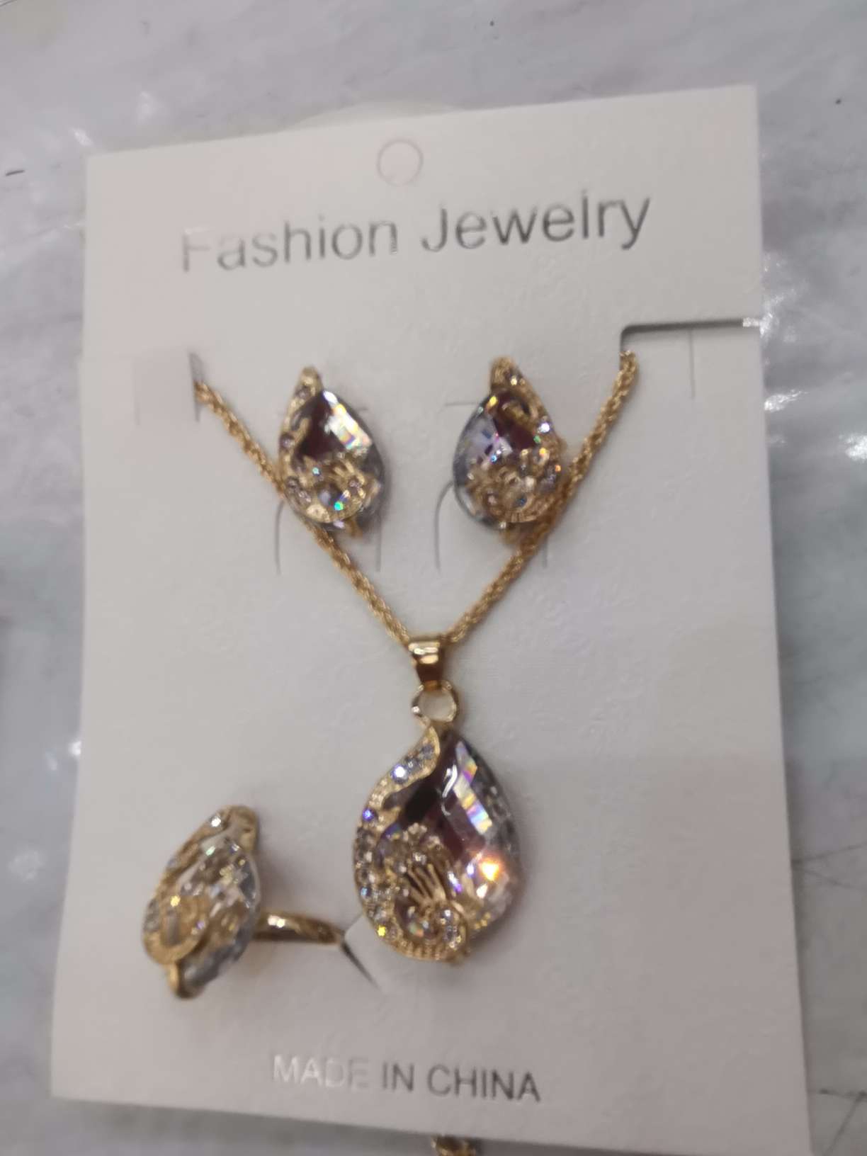 巴洛克珍珠水晶锆石套链 首饰套装饰品项链套装 精致套链项链 闪耀锆石套链 时尚潮流首饰套装饰品项链套装套链项链