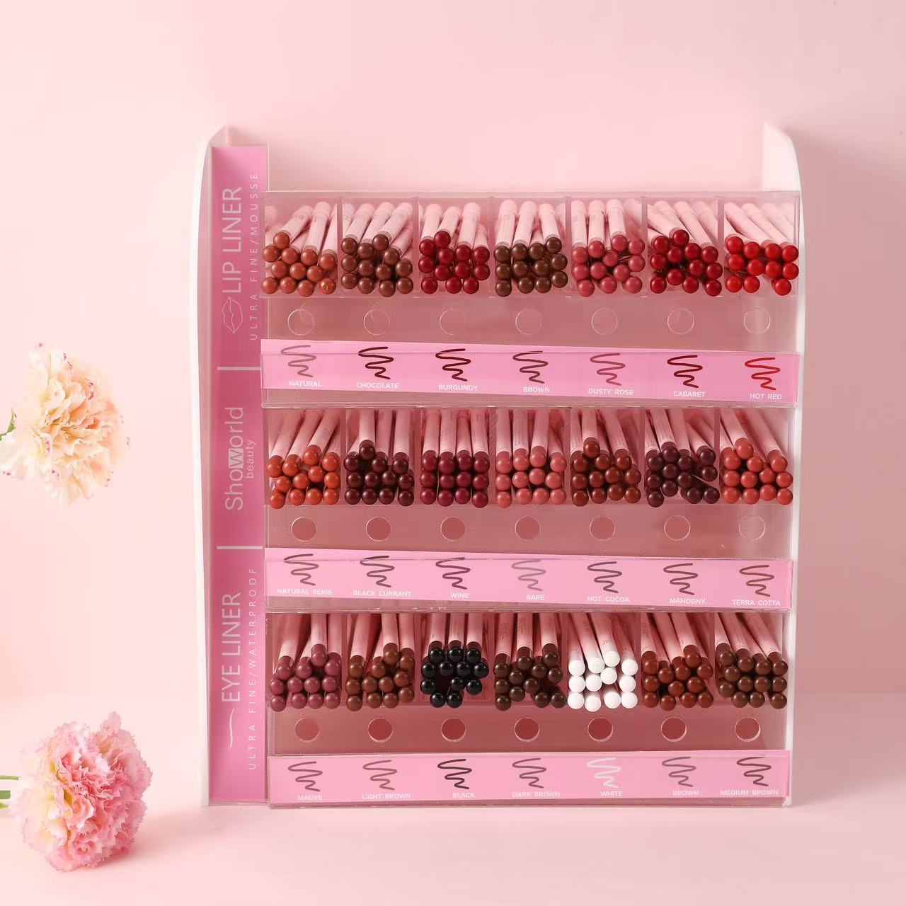 持久不脱色唇线笔 高显色眼妆笔 唇釉套装 一线勾勒唇形 眼唇同步打造完美妆容