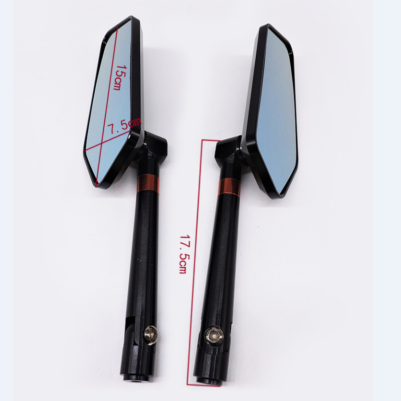 Universal rearview mirrors for motorcycles, fully CNC personalized pentagonal mirrors, universal rearview mirrors for electric vehicles and scooters details Picture