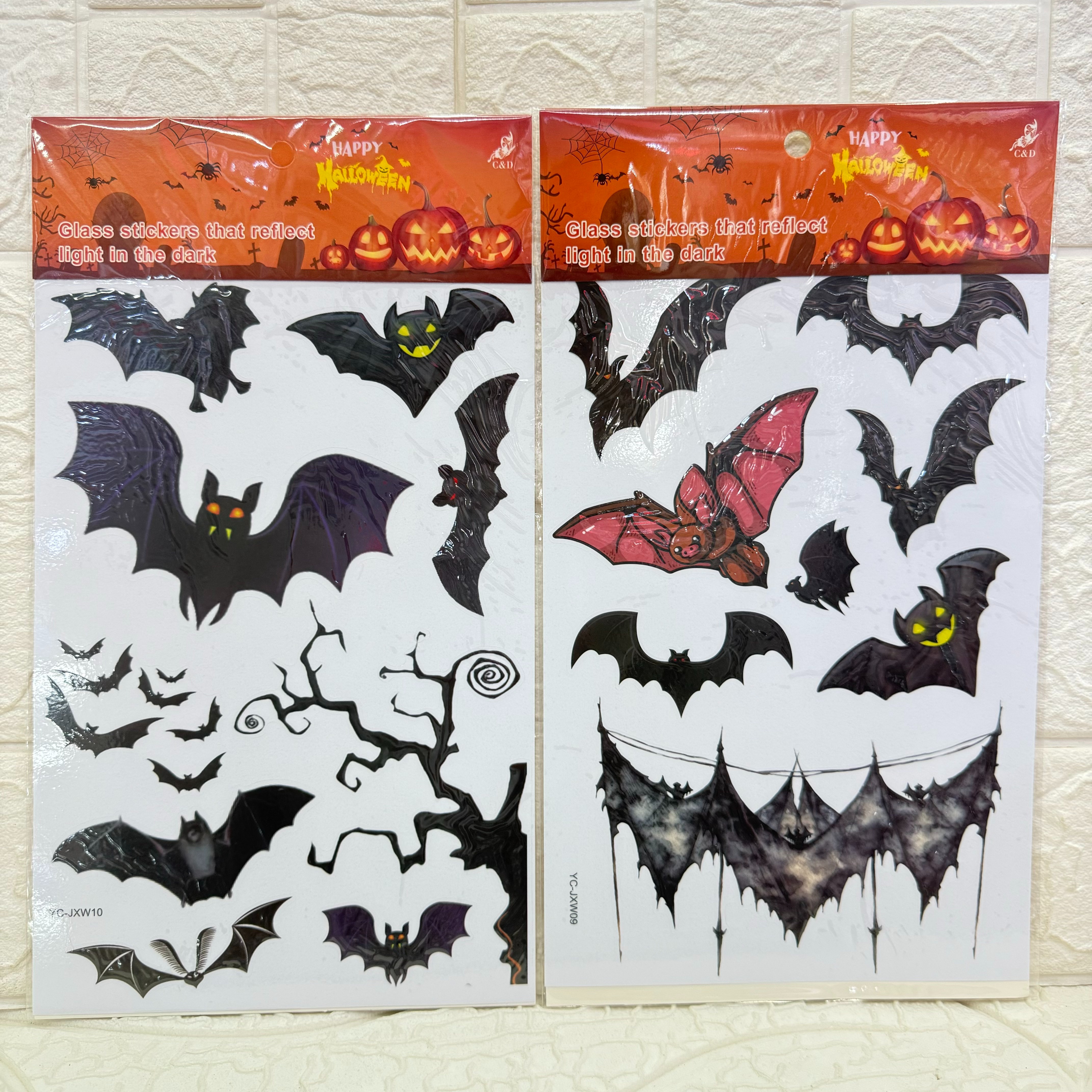 Halloween electrostatic film stickers, wall stickers, party decorative stickers, decorative stickers can be freely pasted and reused Application Scenario
