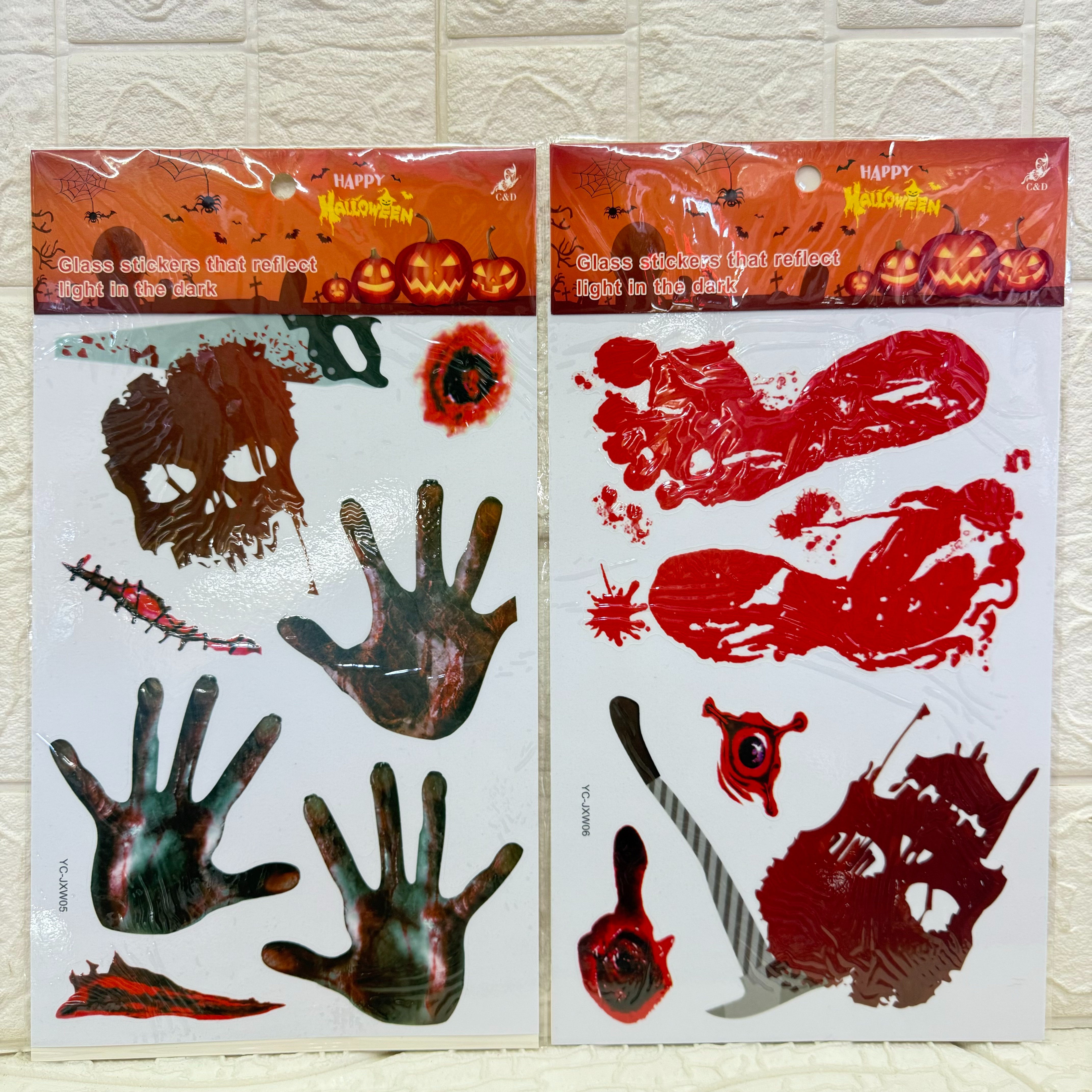Halloween electrostatic film stickers, wall stickers, party decorative stickers, decorative stickers can be freely pasted and reused pic 5