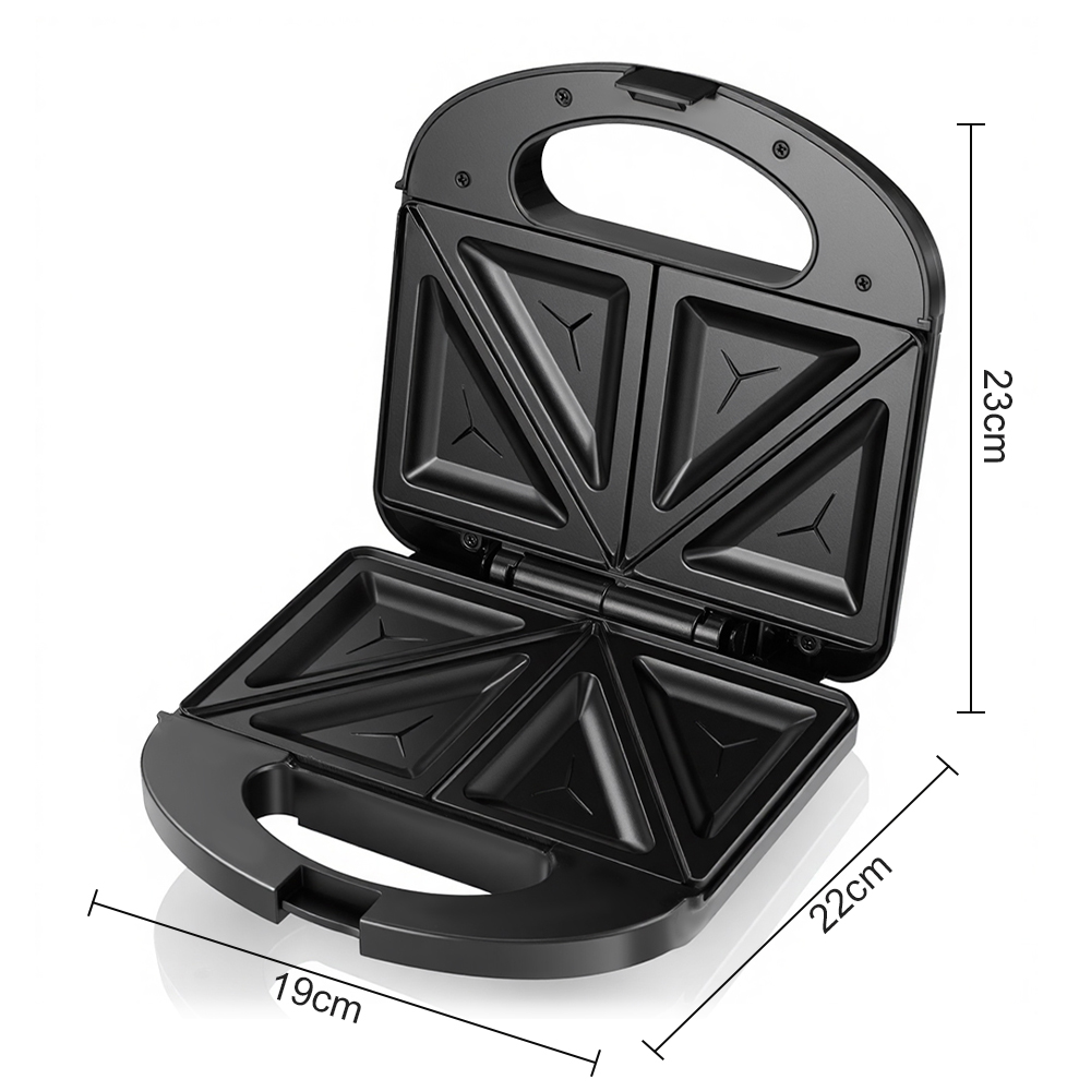 RAF European-standard cross-border household portable multi-functional bread machine, double-sided breakfast machine, waffle machine and sandwich machine Item Picture