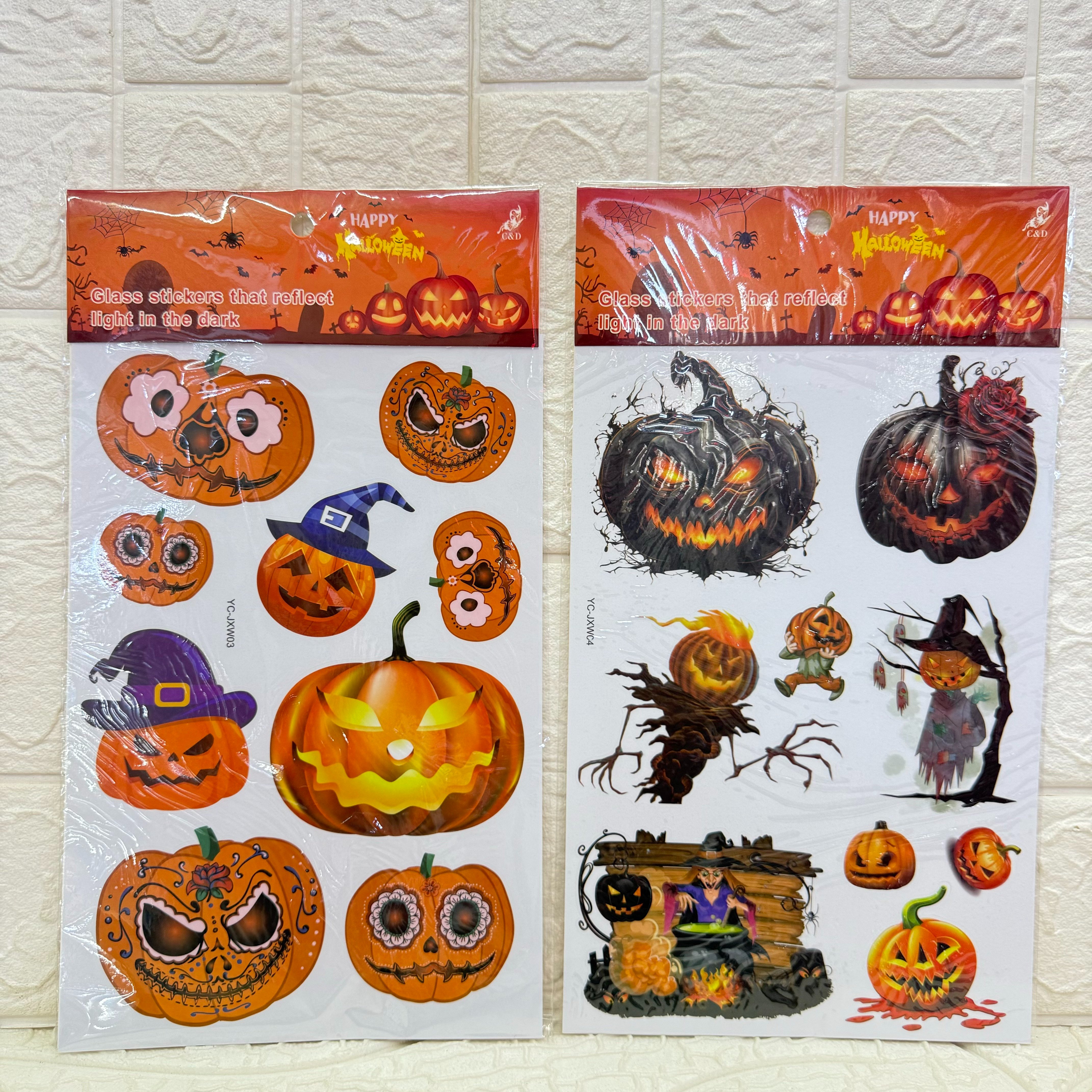 Halloween electrostatic film stickers, wall stickers, party decorative stickers, decorative stickers can be freely pasted and reused Item Picture