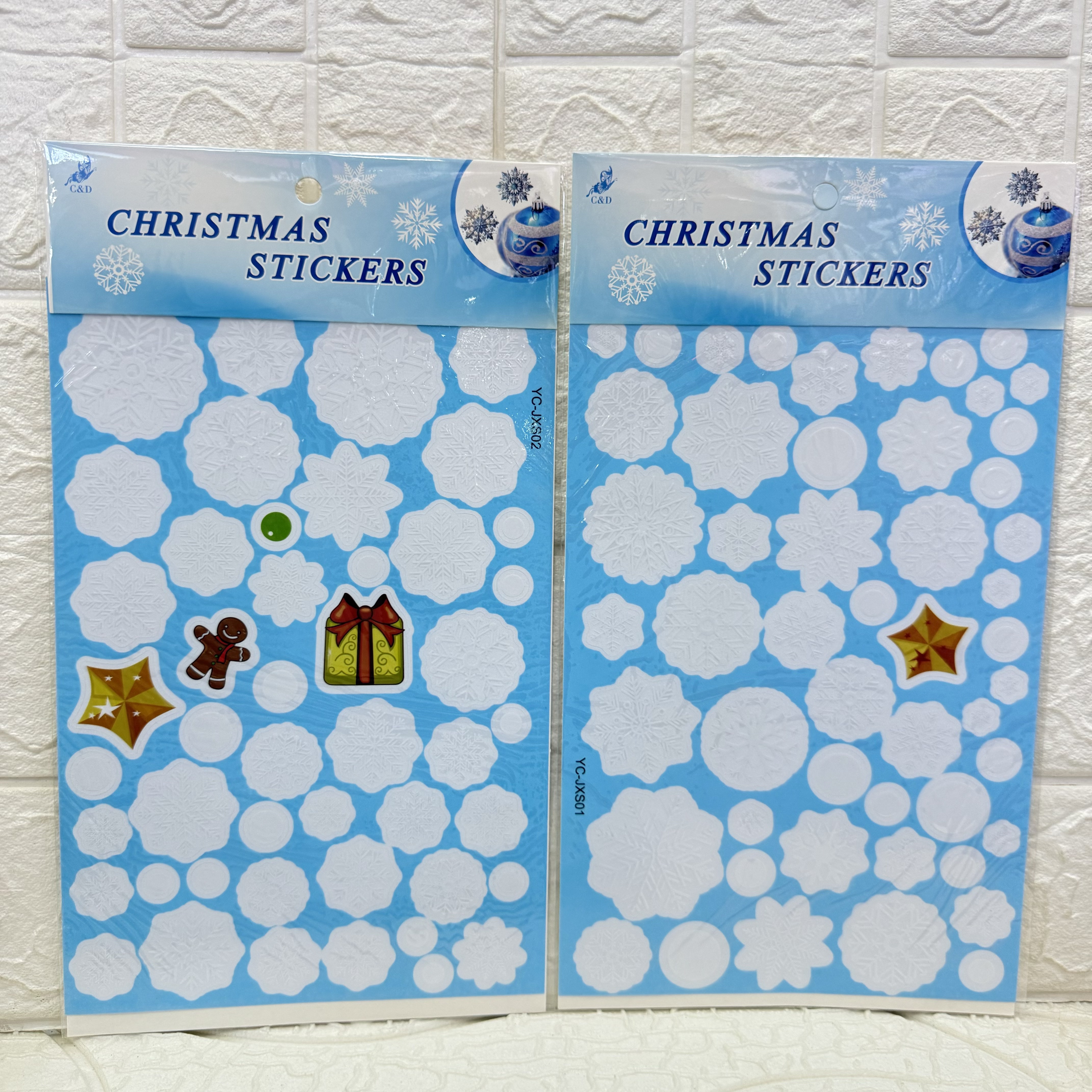 Christmas electrostatic film stickers, decorative wall stickers, party decorative stickers, decorative stickers can be freely pasted and reused Item Picture
