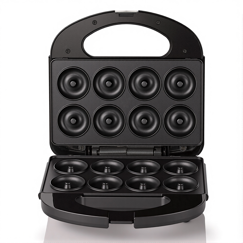 RAF European standard cross-border household double-sided breakfast machine, household small doughnut machine, heating cake machine, 8 holes Item Picture