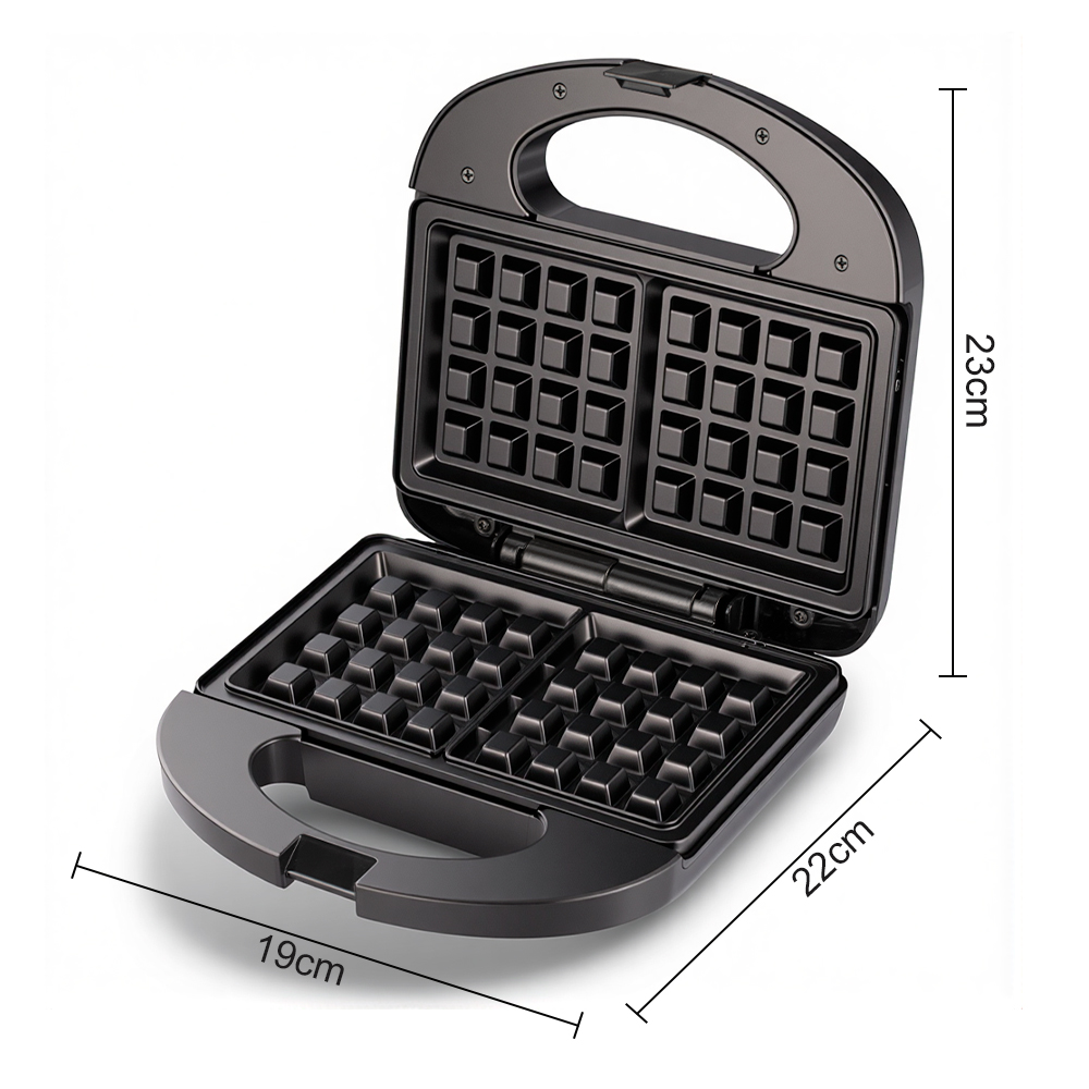 RAF European-standard cross-border household multi-functional double-sided breakfast machine, waffle machine, heating cake machine, sandwich machine Item Picture