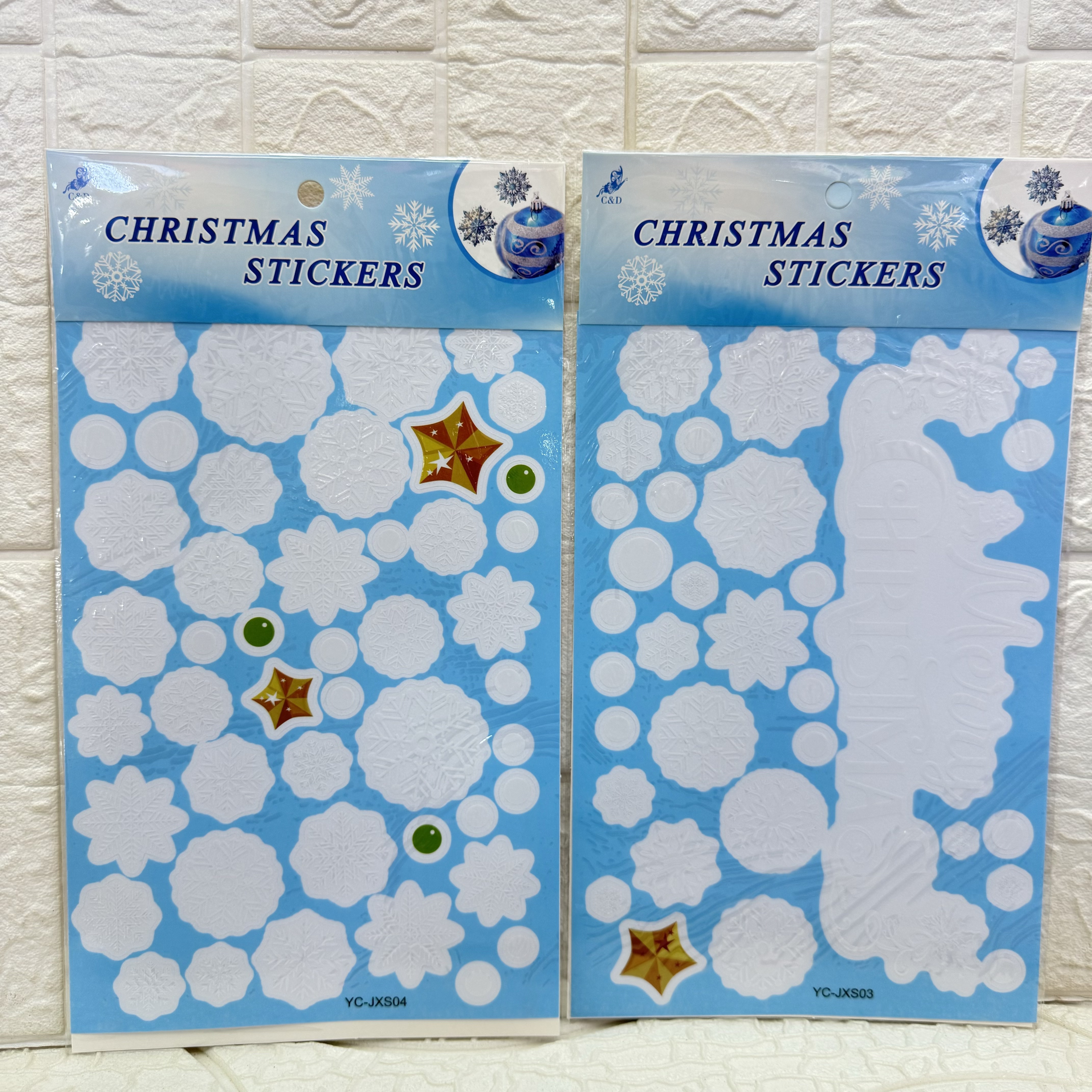 Christmas electrostatic film stickers, decorative wall stickers, party decorative stickers, decorative stickers can be freely pasted and reused Application Scenario