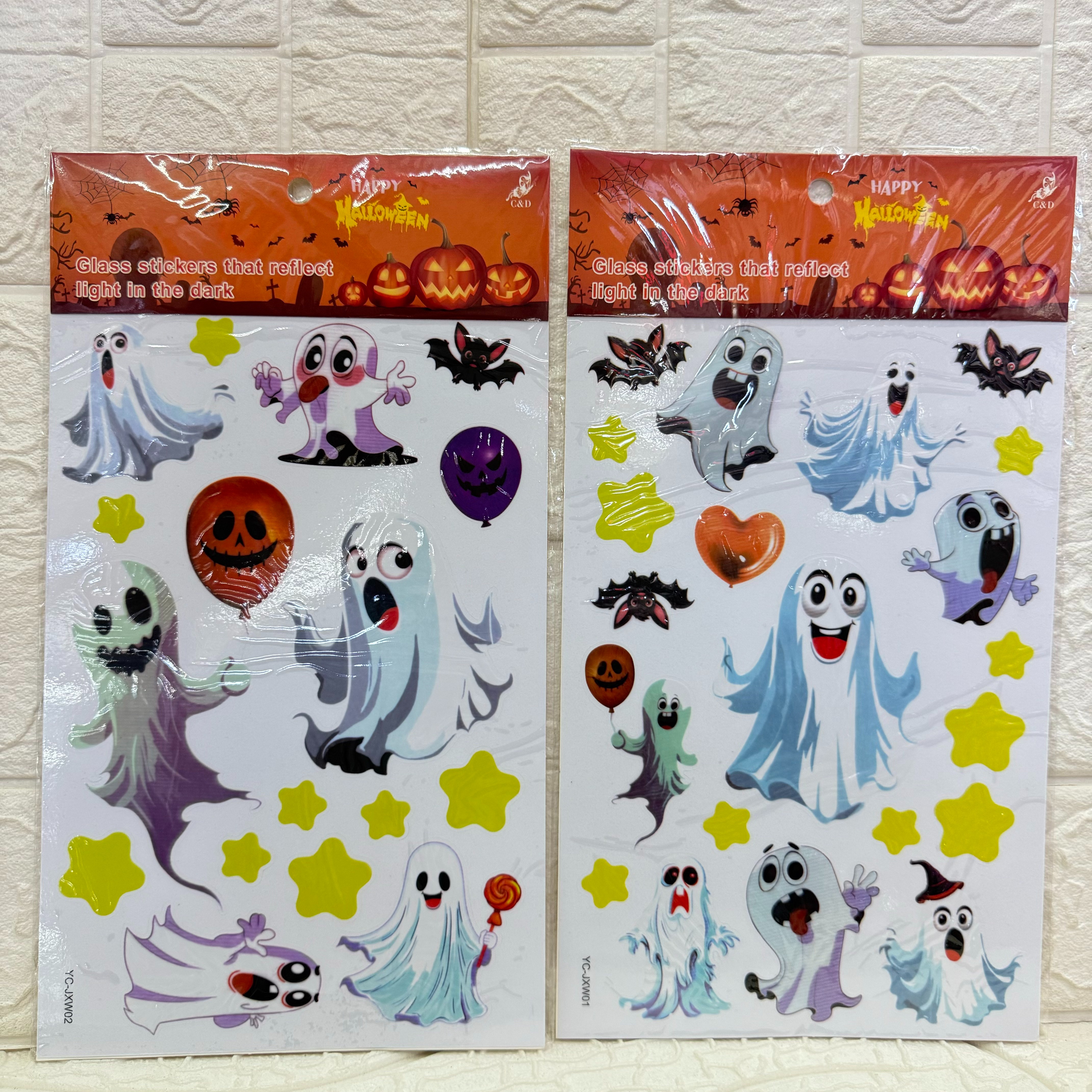 Halloween electrostatic film stickers, wall stickers, party decorative stickers, decorative stickers can be freely pasted and reused details Picture
