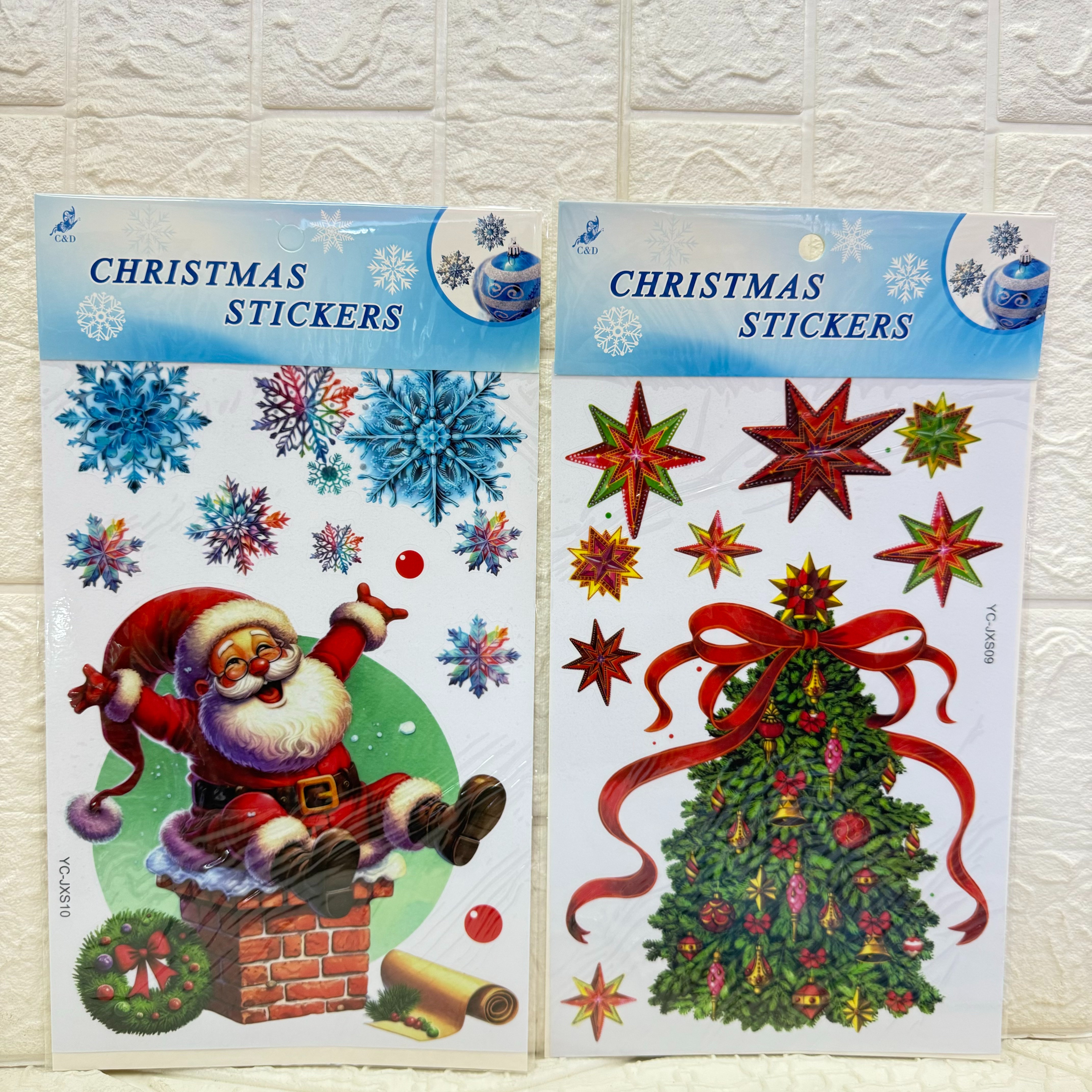 Christmas electrostatic film stickers, decorative wall stickers, party decorative stickers, decorative stickers can be freely pasted and reused pic 6