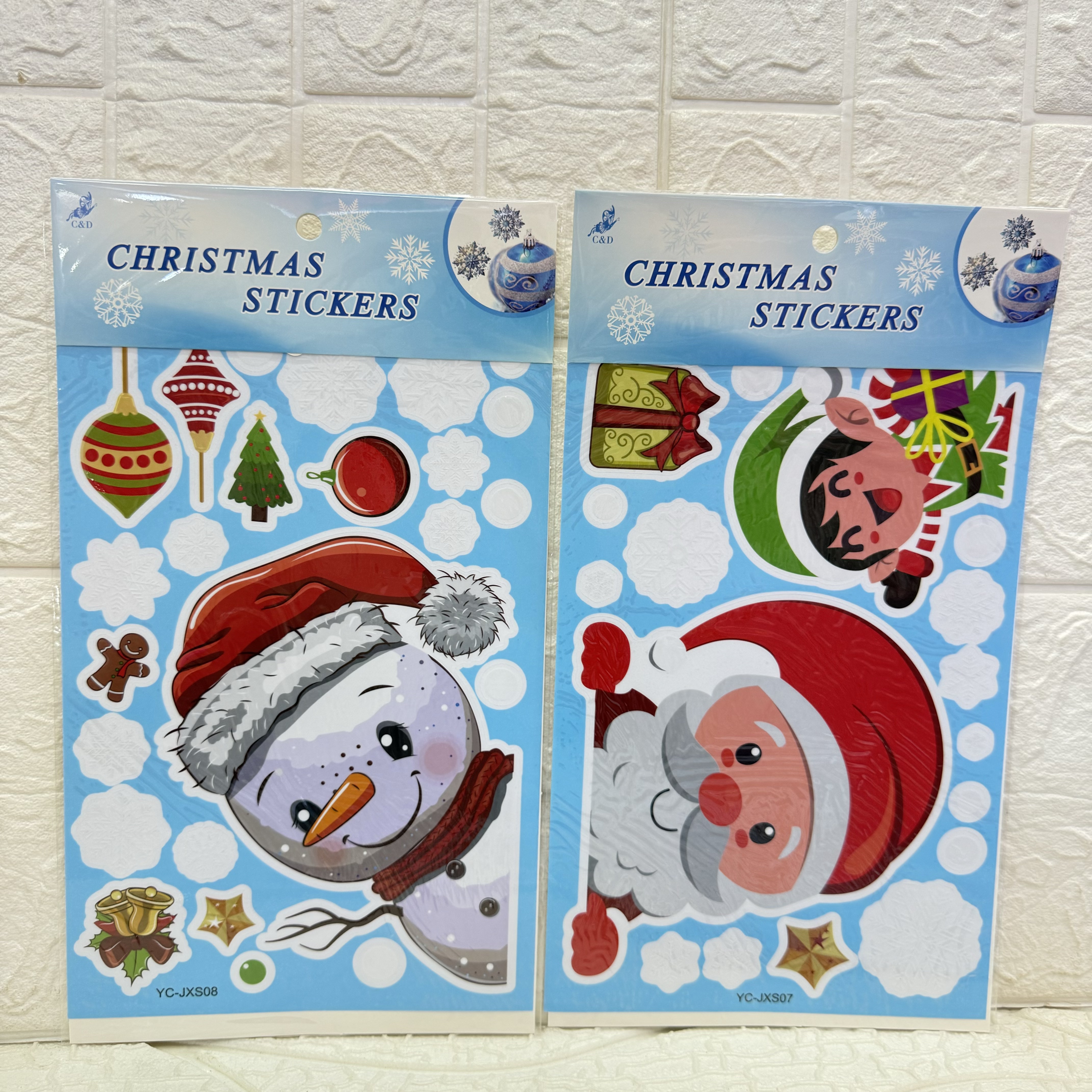 Christmas electrostatic film stickers, decorative wall stickers, party decorative stickers, decorative stickers can be freely pasted and reused pic 5
