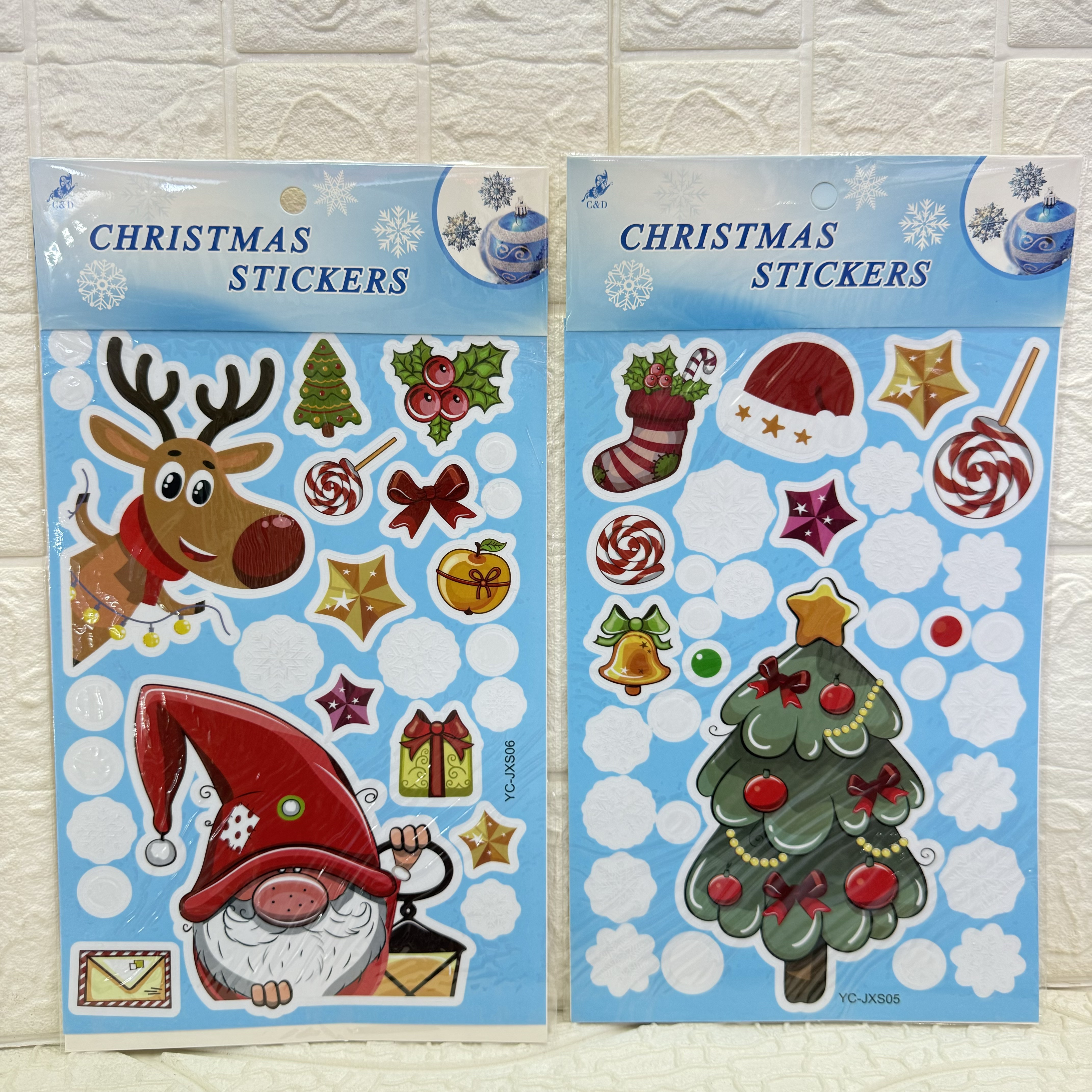 Christmas electrostatic film stickers, decorative wall stickers, party decorative stickers, decorative stickers can be freely pasted and reused Specification image