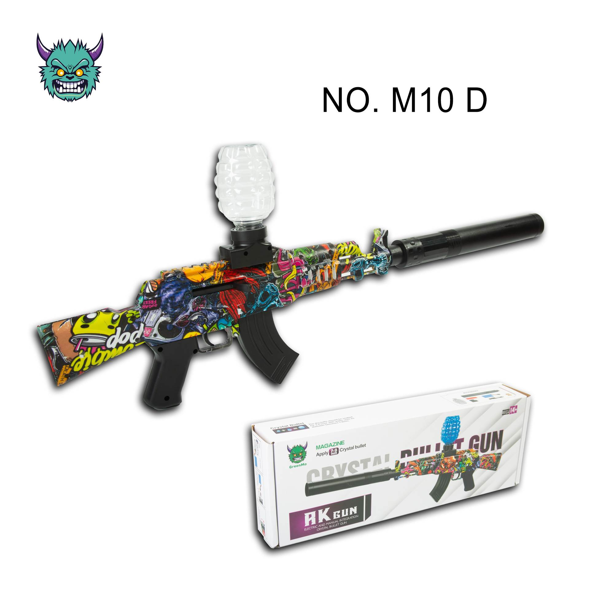 AK47（7.4v电动塑料水弹枪-7-8mm）M10D玩具水弹枪玩具枪儿童玩具图