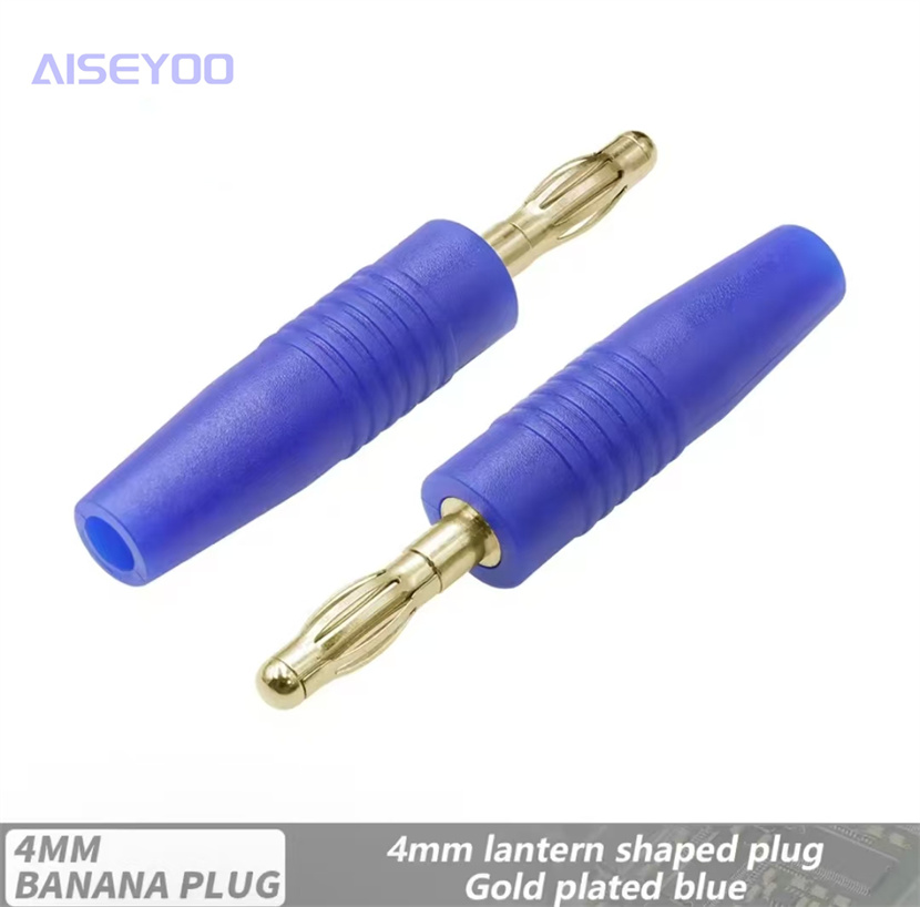 Pure copper 4MM banana plug, gold-plated audio power amplifier banana plug, all-metal lantern banana plug pic 7