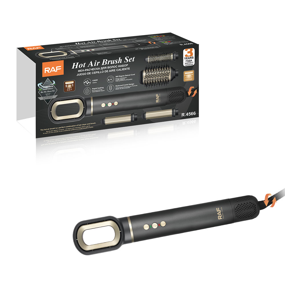 RAF European multi-functional five-in-one straight hair comb, curling iron design, high-speed constant-temperature hair care, negative ion hair dryer pic 4